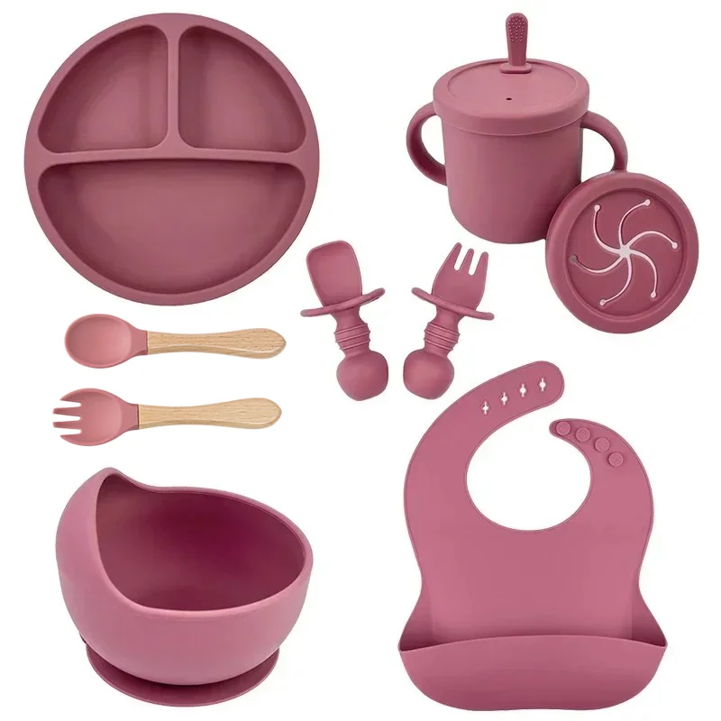 Baby Food Storage Jar - Food Grade Silicone Child Dish Set