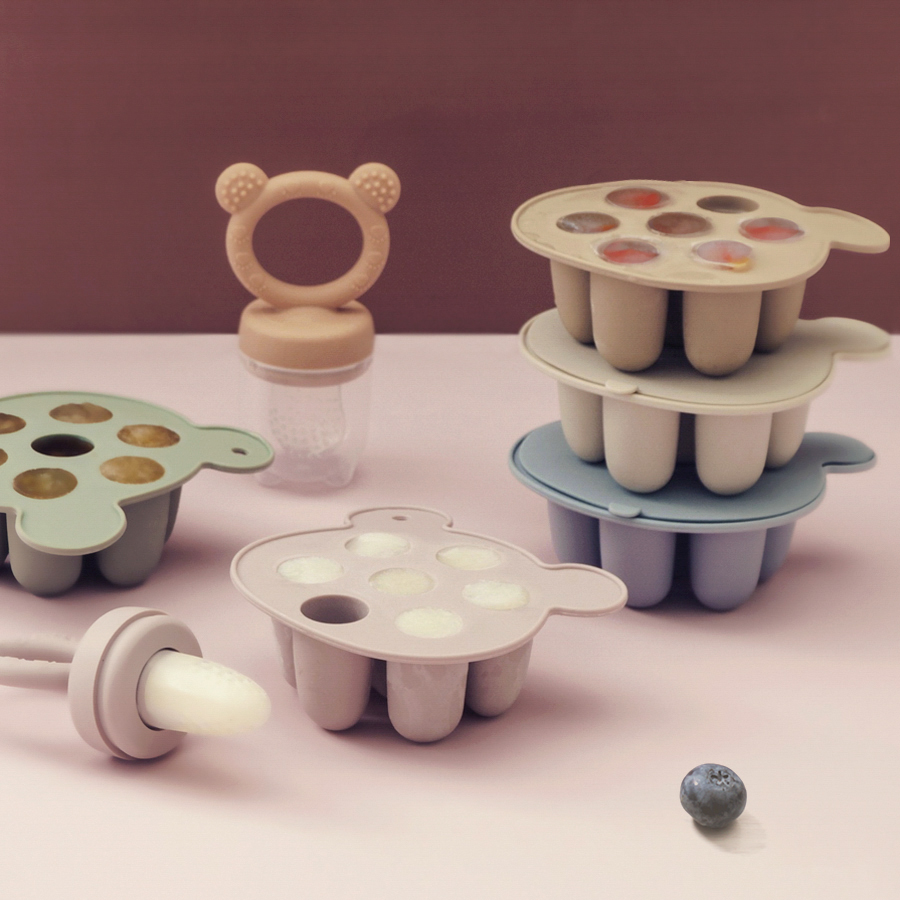 Baby Food Storage Jar - Baby Ice Cream Pops Silicone Mold