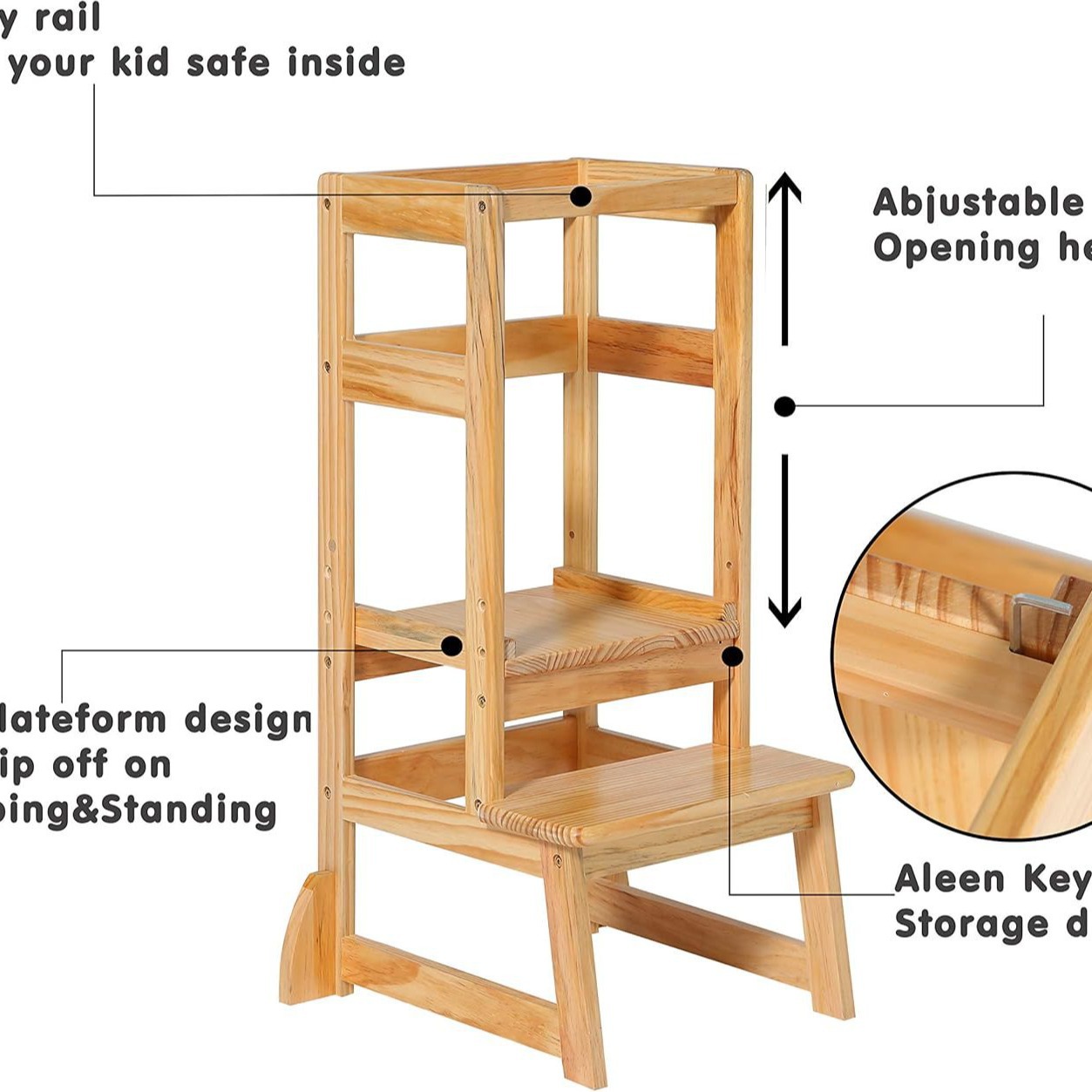 Adjustable Height Ladder Stool - огляд і ціна Toddler Learning Tower