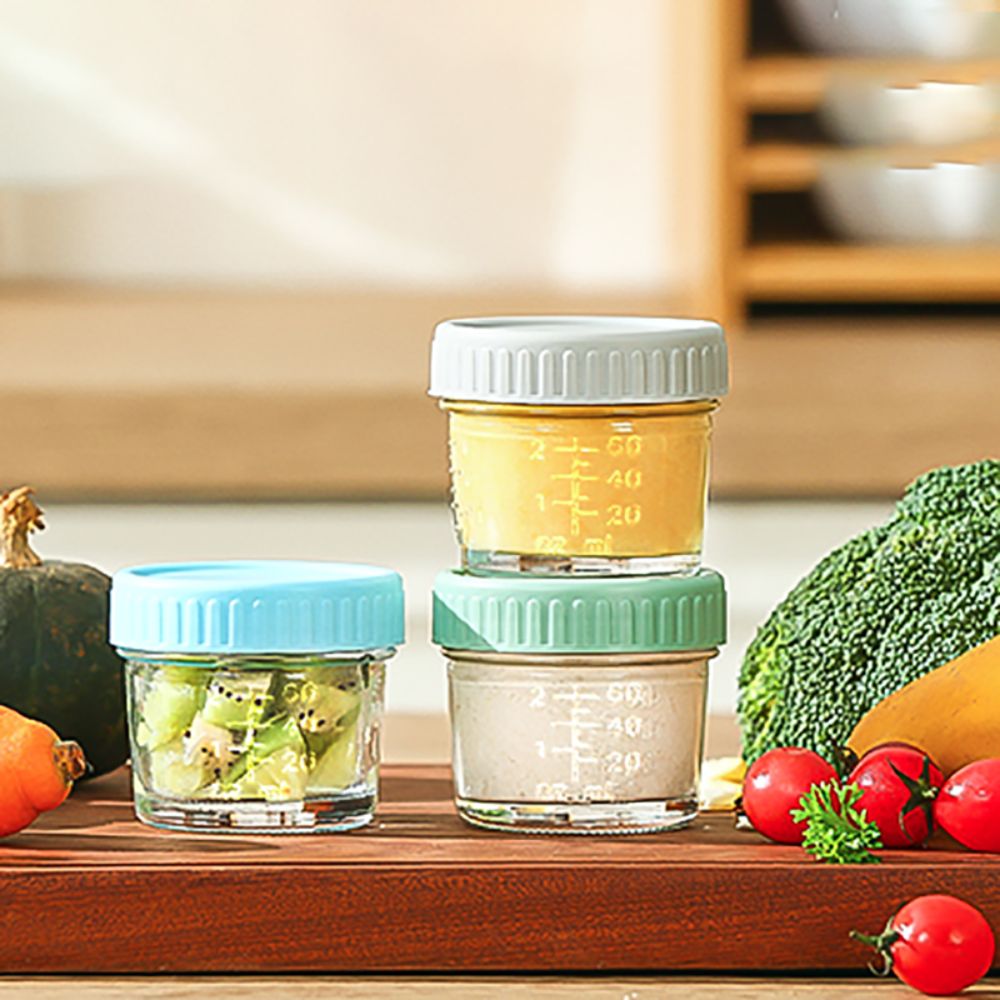 6pcs Multipurpose Glass Baby F - огляд і ціна Baby Food Storage Jar