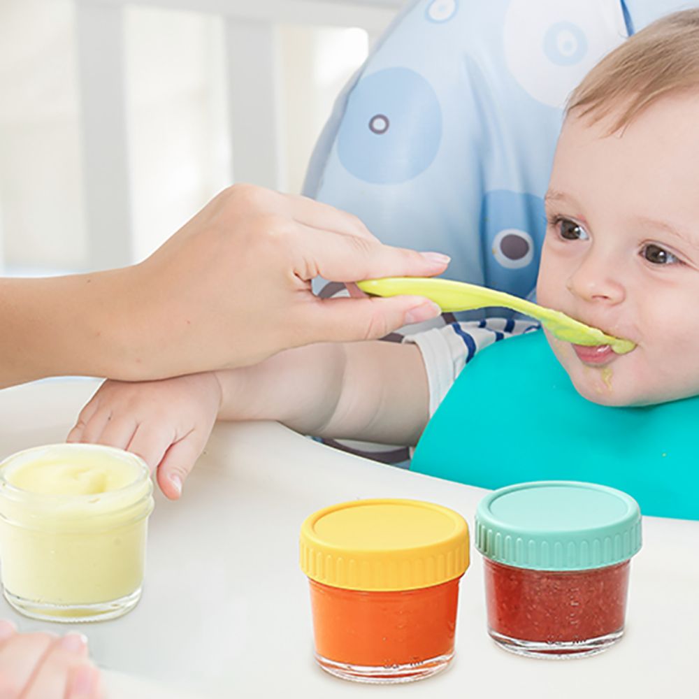 6pcs Glass Baby Food Jar Reusa - огляд і ціна Baby Food Storage Jar