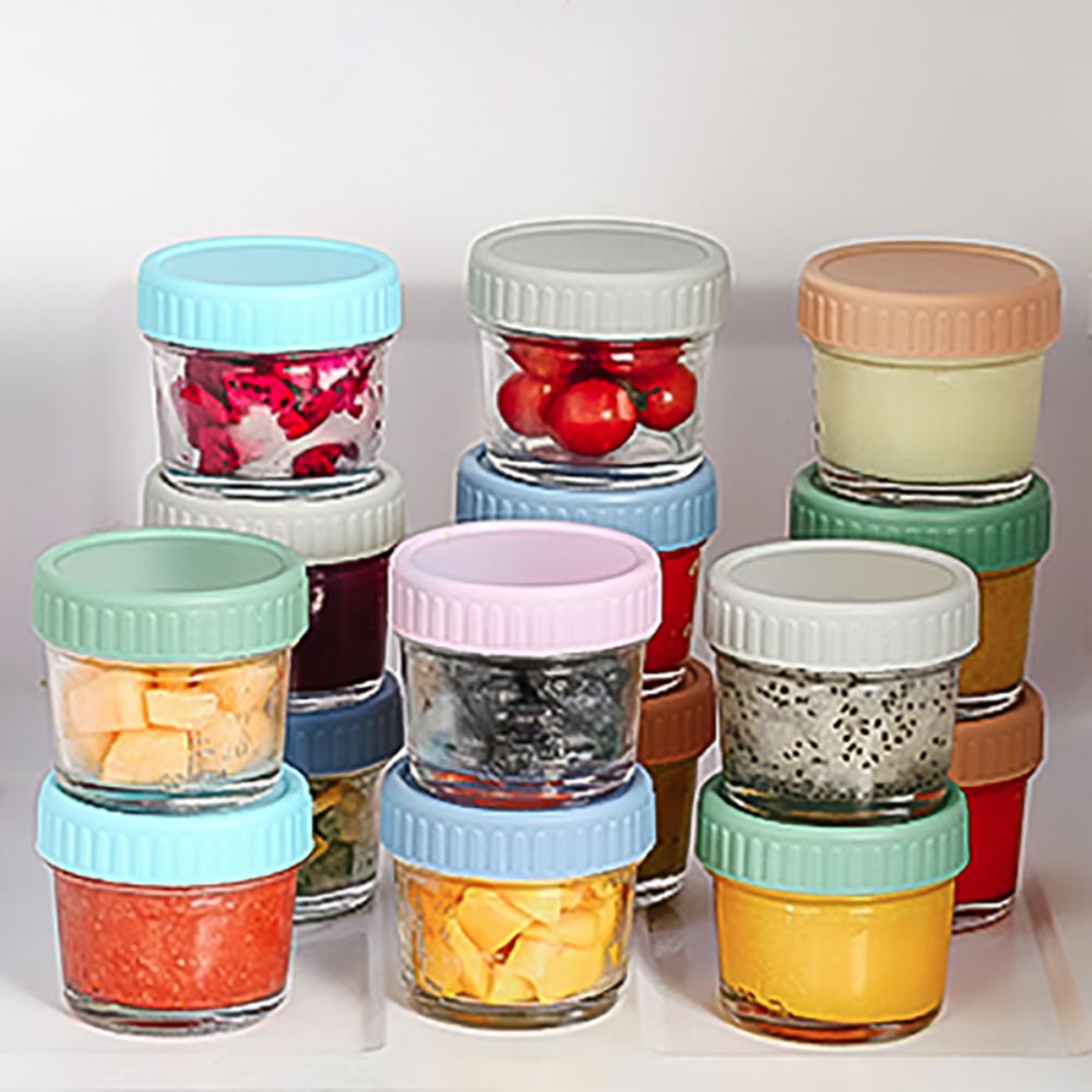 6pcs Glass Baby Food Jar Reusa - огляд і ціна Baby Food Storage Jar
