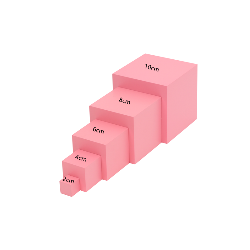 10cm Pink Tower 5 Steps Montes - огляд і ціна Toddler Learning Tower